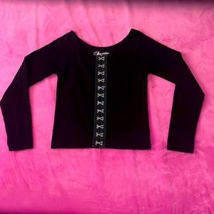 Suzette, hook and eye top